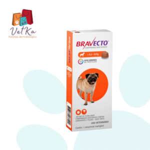 antipulgas e parasitas longa ação Bravecto 4,5-10kg comprimido