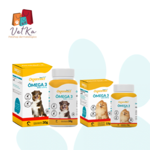 suplemento em capsulas Ômega 3 para cães
